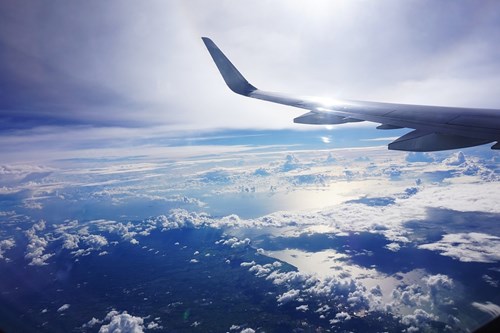 plane in the air
